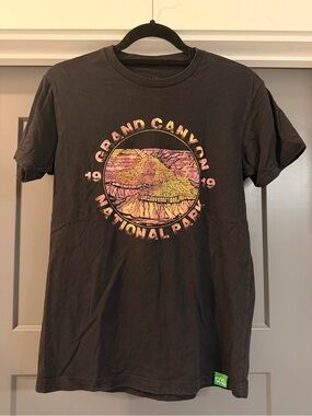 Wild Tribute Grand Canyon National Park Graphic Tee Shirt Black Small